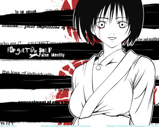 Ayako rokkaku black white hair - word free wallpaper