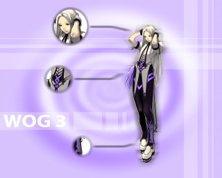 Woman purple circles cybernetics ella - a purple circle free wallpaper