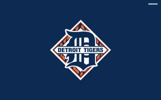 Detroit tigers logo blue background - edwin dickinson free wallpaper