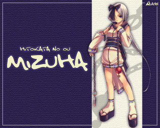 Girl sword purple mizu bow - toyism free wallpaper