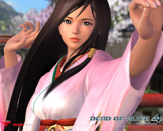 Pink dress sword tree sky - her hand and a tree in the background free wallpaper