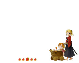 Girl boy strawberry wagon doll - strawberry free wallpaper for desktop