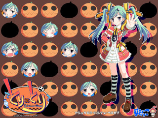 Girl costume expressions pumpkins circles - hint of yayoi kasuma free wallpaper for desktop