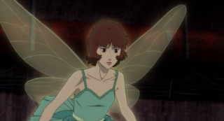 Woman green dress butterfly wings 2 - a green dress free wallpaper