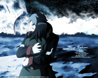 Snow moon starry sky astronaut - neoromanticism free wallpaper