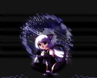 Anime cat gothic screenshot greeneyes - gothic art free wallpaper for desktop