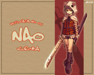 Girl sword hooded cloak furry - a sword and a hat free wallpaper