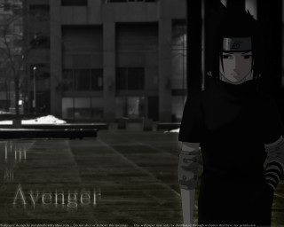 Man sword building anime watermark - his hand and a building in the background free wallpaper for desktop