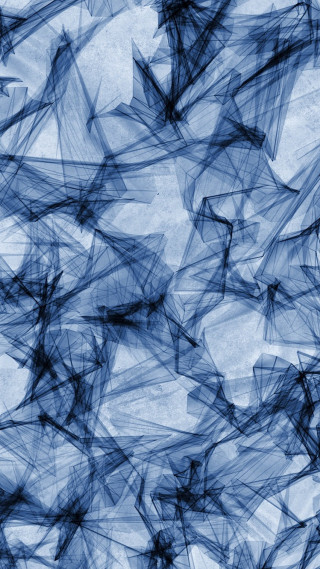 Blue abstract background lines shapes 9 - chiharu shiota free wallpaper for mobile