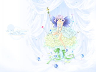 Fairy wand green dress cloud - a wand free wallpaper