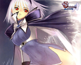 White hair red eyes purple - a white tail free wallpaper