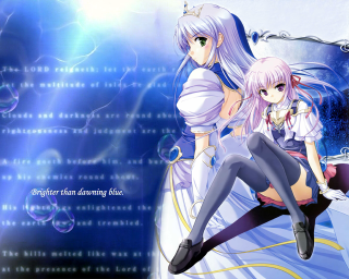 Anime girls bubbles magical realism - a couple of anime girls free wallpaper