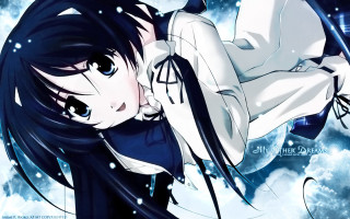Anime girl snow laying eyes - kyoto animation free wallpaper for desktop