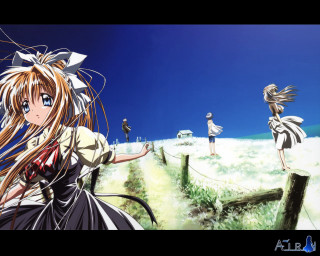 Girl field blue sky matte - other girl free wallpaper for desktop