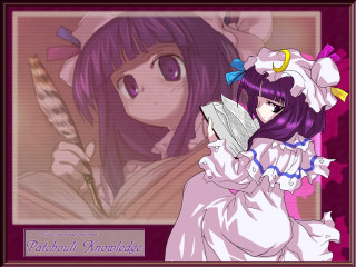 Purple hair girl bow book - a picture of a girl free wallpaper