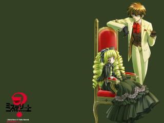 Man woman rococo dress suit - a chair free wallpaper