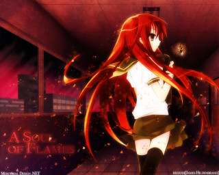 Red haired girl hallway school - a hallway free wallpaper