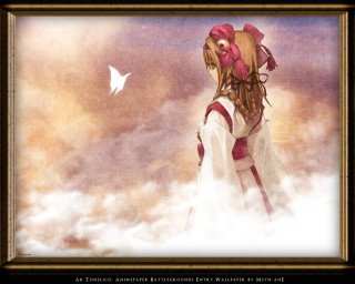 Woman bird anime magic realism - a picture frame free wallpaper