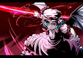 Demon angel sword yandere gloom - a red light behind her free wallpaper