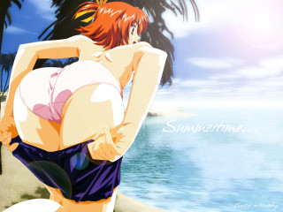 Beach palm sky orange hair - a beach next free wallpaper