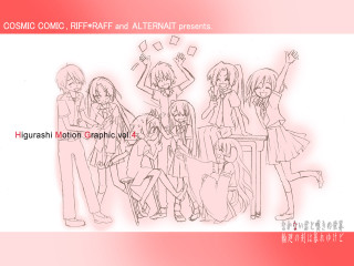 Anime girls pink background smile - animation free wallpaper