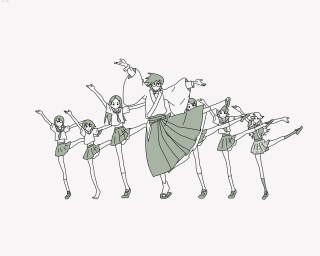 Group holding hands pulling string - one person holding free wallpaper