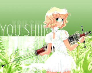 Alice prin girl gun flower - a girl holding free wallpaper for desktop