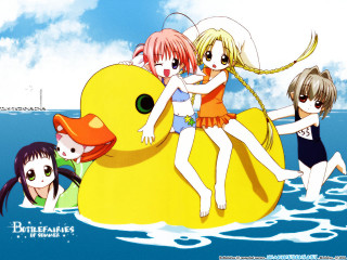 Girls duck water anime bikini - a group of girls free wallpaper for desktop
