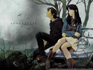 Couple sitting car grass trees - a couple sitting free wallpaper