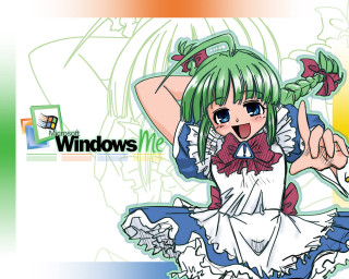 Anime girl green hair white - android free wallpaper for desktop