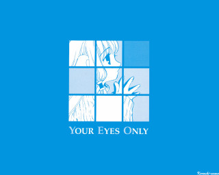 Blue window woman eyes only - official art free wallpaper for desktop