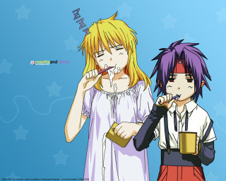 Anime characters coffee cigarette remodernism - their mouth free wallpaper for desktop