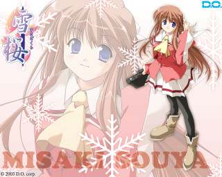 Girl pink dress snowflakes portrait - a pink dress free wallpaper