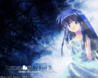 Girl blue dress tree moon - a blue dress free wallpaper for desktop