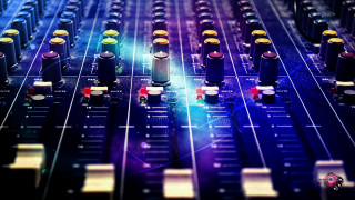 Mixing board knobs lights blue - board free wallpaper for desktop