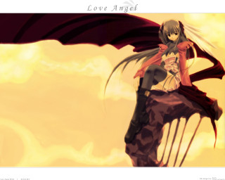 Girl longhair redcape rock outstretched - a red cape free wallpaper