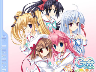 Anime girls white hair pink - outfit free wallpaper for desktop