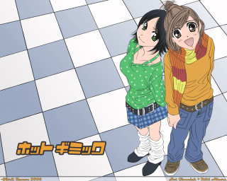 Checkered manga argyle girls belt - a text free wallpaper
