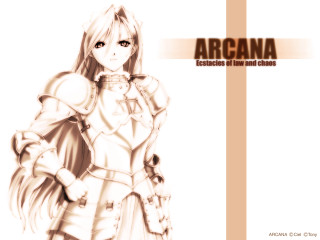 Woman sword white outfit gothic - arcane free wallpaper