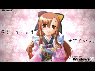 Pink kimono girl camera cherryblossoms - kawaii free wallpaper for desktop