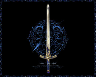 Blue sword dark fantasy gothic - a blue design free wallpaper