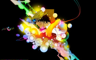 Guitar hat anime pattern planet - toyism free wallpaper for desktop