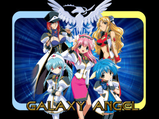 Galaxy angel anime girls bird - top of them free wallpaper