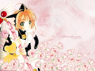 Anime girl bear flower cat - a anime girl holding free wallpaper