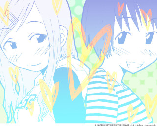 Anime characters rayonism fire magic - colored free wallpaper