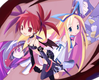 Anime girls mirror group rayonism - their arm free wallpaper