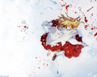 Bloody anime girl blood splatter - bloody free wallpaper