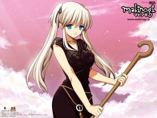 White haired woman metal pole - maya free wallpaper