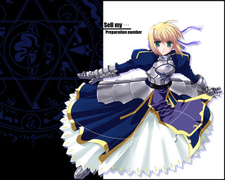 Alice prin blue dress sword - a pen free wallpaper