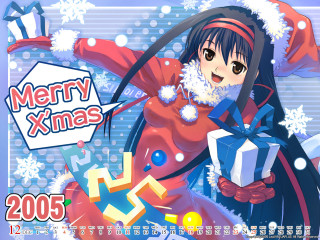 Santa hat woman christmas gift - present free wallpaper for desktop